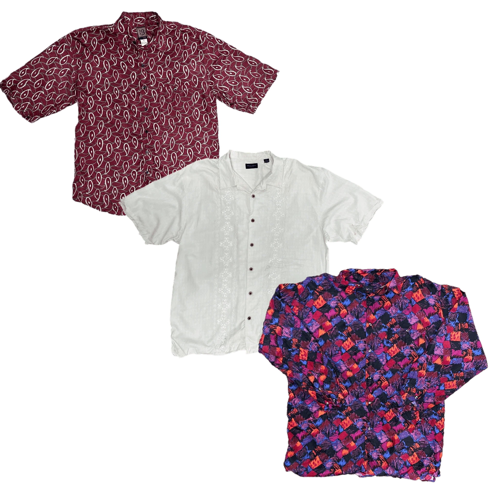 100x MEN'S Y2K SILK SHIRTS