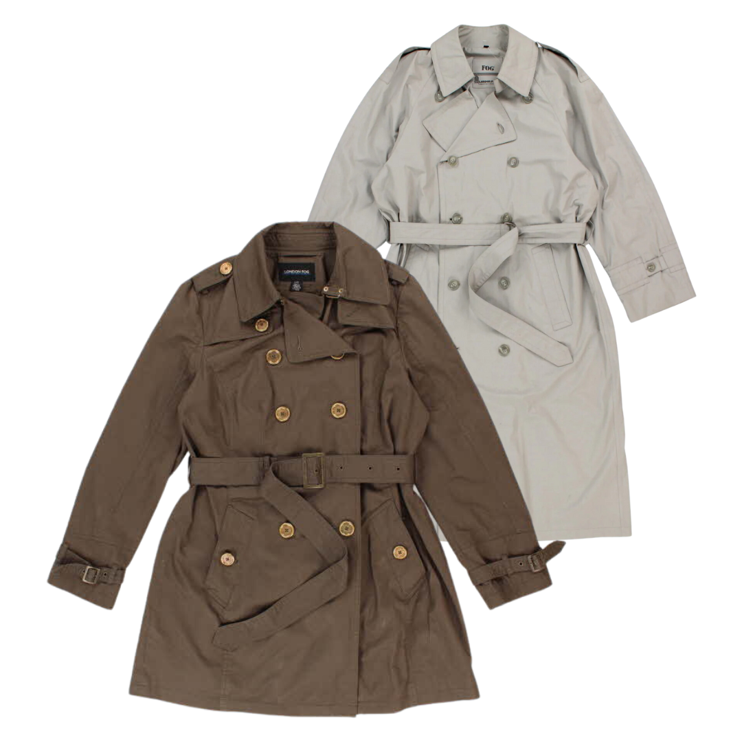 15x LONDON FOG TRENCH COATS